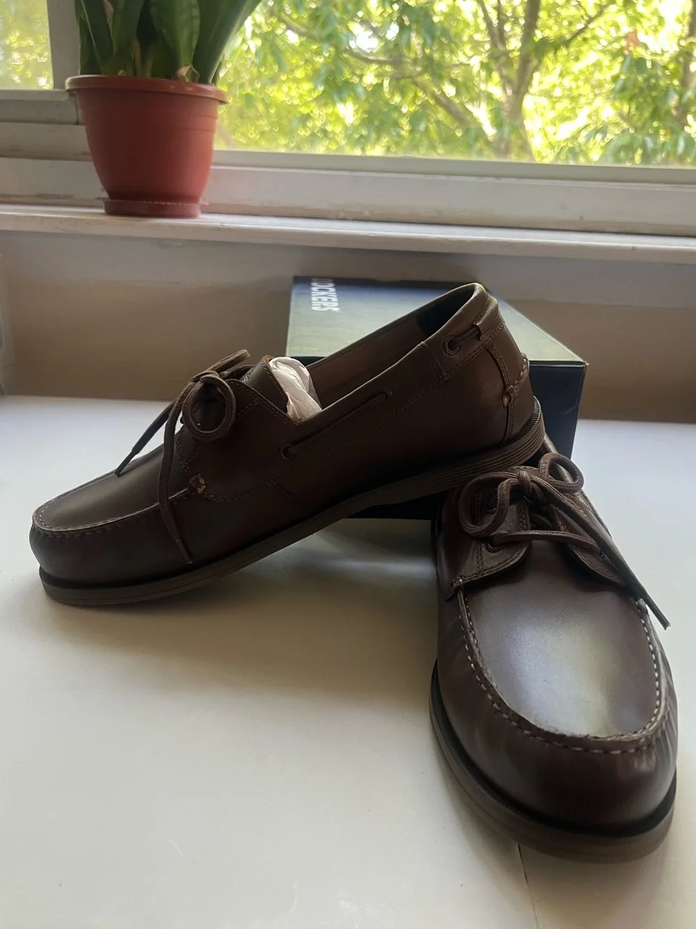 Men's Dockers, Dennison Boat Shoe 90-34408 Chestnut LEATHER